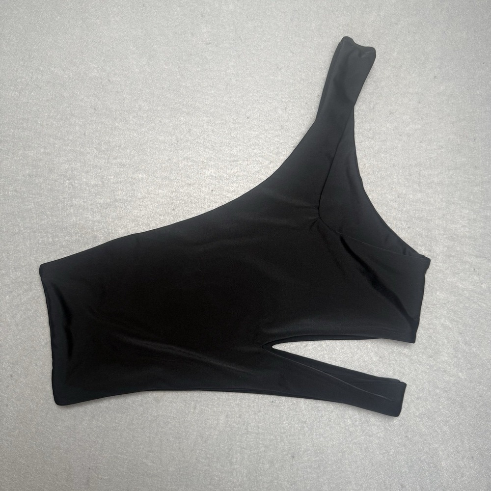 Michael Costello Revolve Bra Tank Womens Small Black Strappy Activewear Top